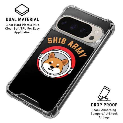 Shib Army Crypto Pixel 9/9 Pro Clear Case